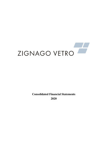 Thumbnail Zignago Vetro Financial Statement 2020