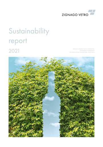 Thumbnail Zignago Vetro Sustainability Report 2021