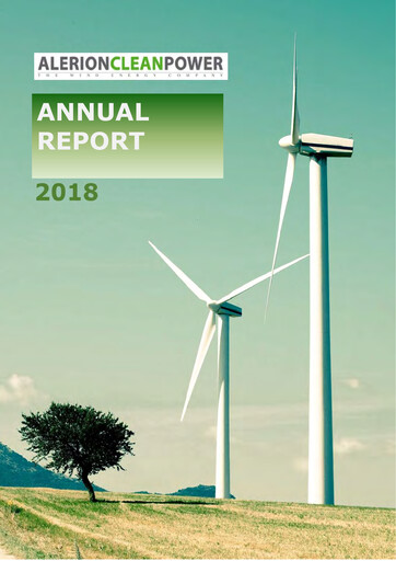Thumbnail Alerion Clean Power Annual Report 2018