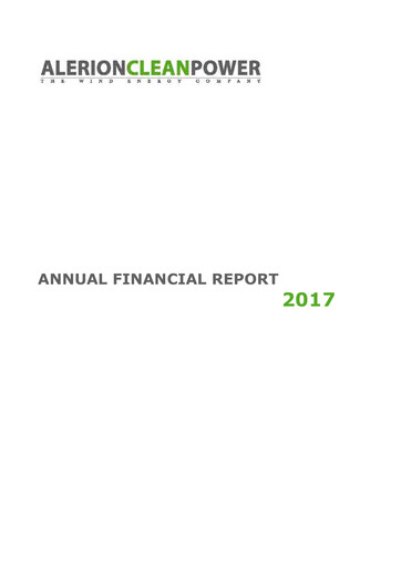 Thumbnail Alerion Clean Power Financial Report 2017
