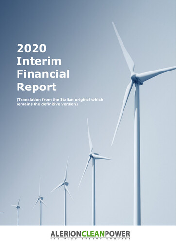 Thumbnail Alerion Clean Power Financial Report 2020-h1