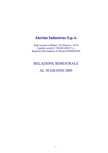 Thumbnail Alerion Clean Power Financial Report 2005-h1