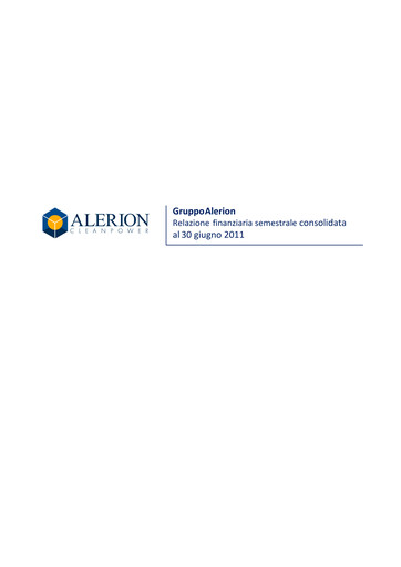 Thumbnail Alerion Clean Power Financial Report 2011-h1