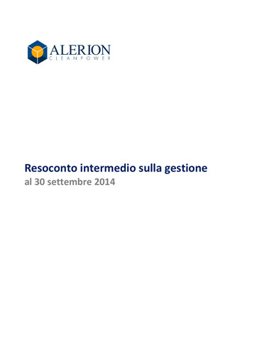 Thumbnail Alerion Clean Power Financial Report 2014-h1