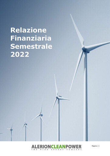 Thumbnail Alerion Clean Power Financial Report 2022-h1