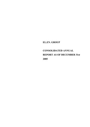 Thumbnail EL.En. S.p.A. (Elen Group) Annual Report 2005
