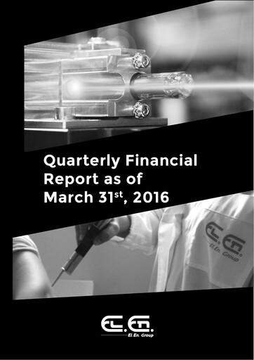 Vorschaubild EL.En. S.p.A. (Elen Group) Quartalsbericht 2016-q1
