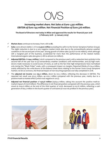 Vorschaubild OVS S.p.A. Finanzbericht 2018