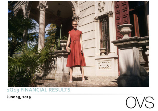 Miniature OVS S.p.A. Rapport trimestriel 2019-q1