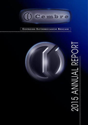 Thumbnail Cembre S.p.A. Annual Report 2015