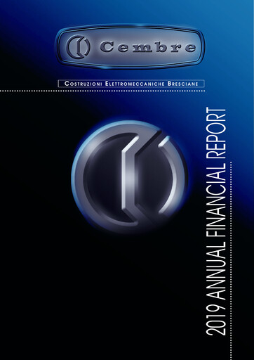 Thumbnail Cembre S.p.A. Annual Report 2019
