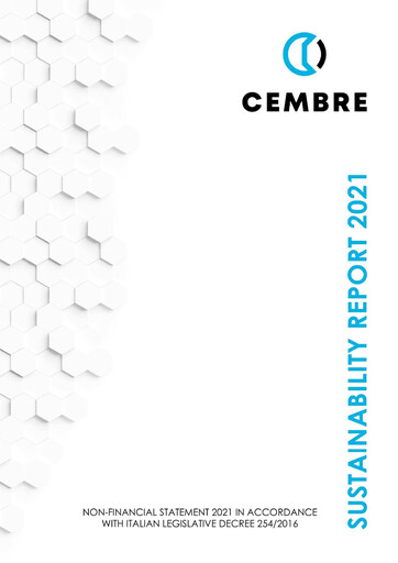 Thumbnail Cembre S.p.A. ESG Report 2021