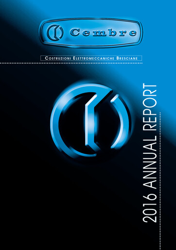 Thumbnail Cembre S.p.A. Financial Report 2016