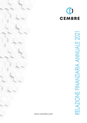 Thumbnail Cembre S.p.A. Financial Report 2021