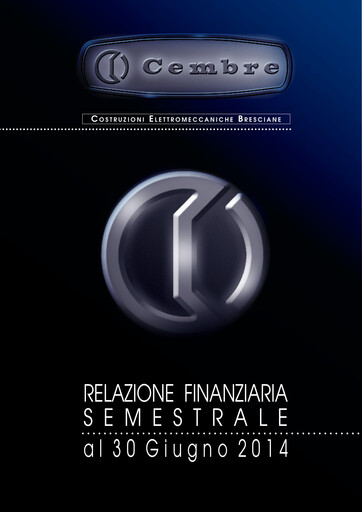 Thumbnail Cembre S.p.A. Half-year Report 2014-h1