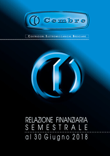 Thumbnail Cembre S.p.A. Half-year Report 2018-h1