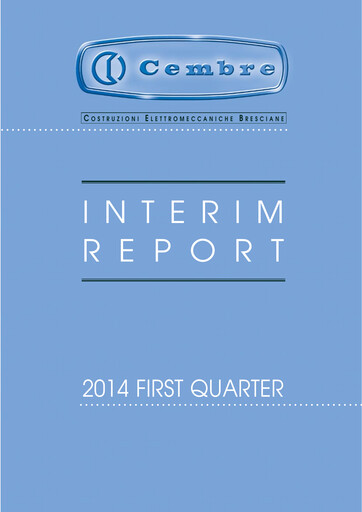 Thumbnail Cembre S.p.A. Quarterly Report 2014-q1