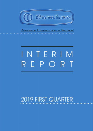 Thumbnail Cembre S.p.A. Quarterly Report 2019-q1