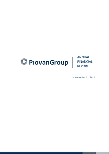Thumbnail Piovan S.p.A. Annual Report 2020