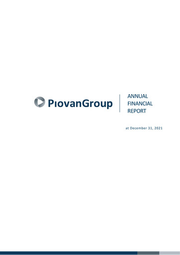 Thumbnail Piovan S.p.A. Annual Report 2021