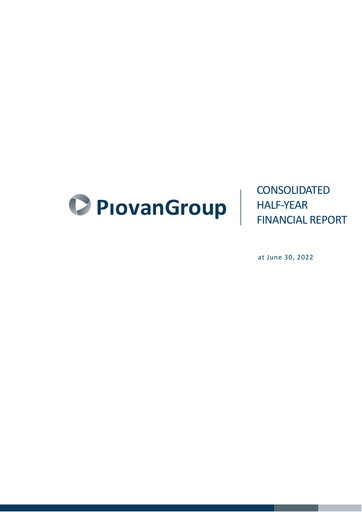 Thumbnail Piovan S.p.A. Half-year Report 2022-h1