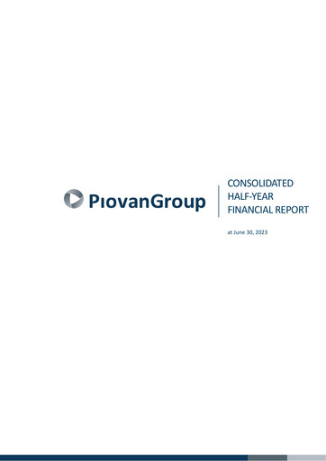 Thumbnail Piovan S.p.A. Half-year Report 2023-h1