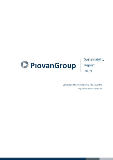 Thumbnail Piovan S.p.A. Sustainability Report 2019