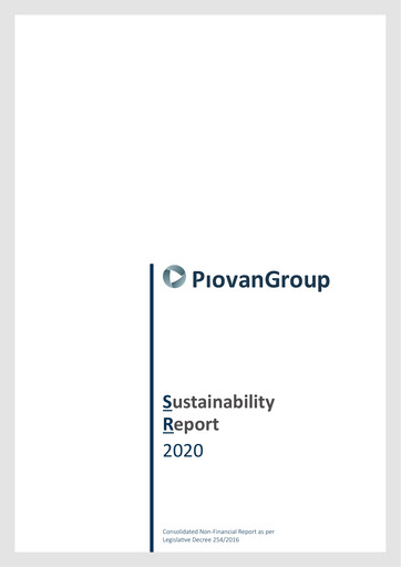 Thumbnail Piovan S.p.A. Sustainability Report 2020
