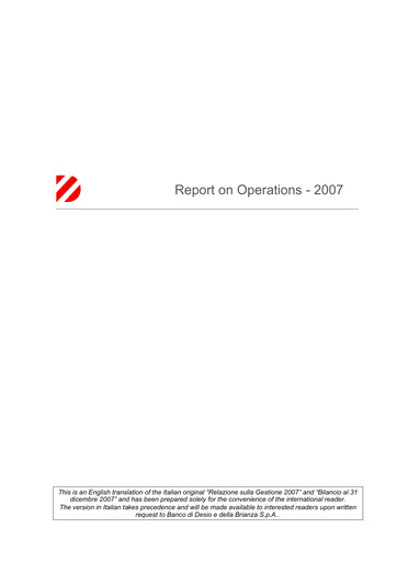 Thumbnail Banco di Desio e della Brianza Annual Report 2007