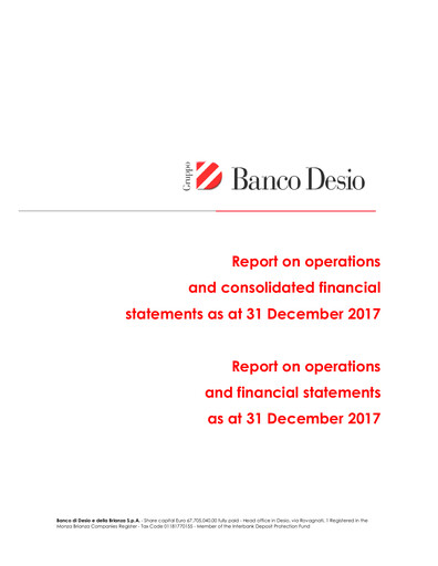 Thumbnail Banco di Desio e della Brianza Annual Report 2017