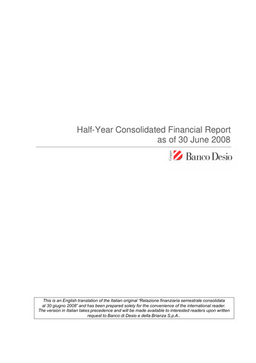 Thumbnail Banco di Desio e della Brianza Half-year Report 2008-h1