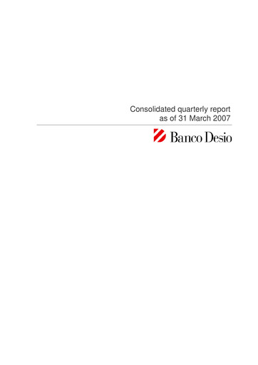 Thumbnail Banco di Desio e della Brianza Quarterly Report 2007-q1