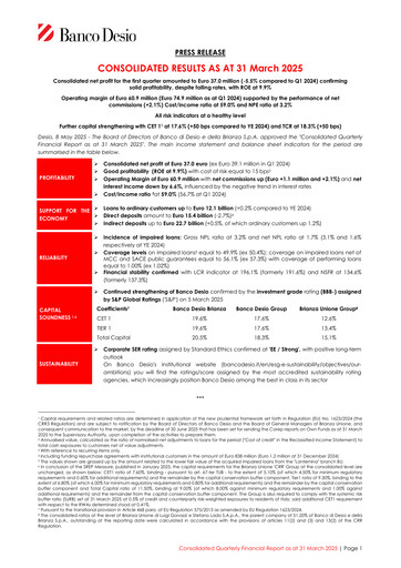 Thumbnail Banco di Desio e della Brianza Quarterly Report 2025-q1