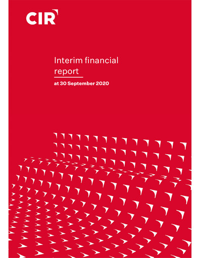 Thumbnail CIR S.p.A. - Compagnie Industriali Riunite Financial Report 2020-h1