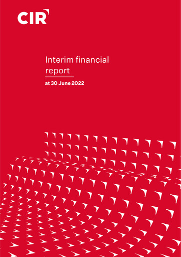 Thumbnail CIR S.p.A. - Compagnie Industriali Riunite Financial Report 2022-h1