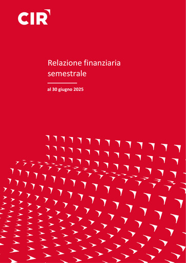Thumbnail CIR S.p.A. - Compagnie Industriali Riunite Half-year Report 2025-h1