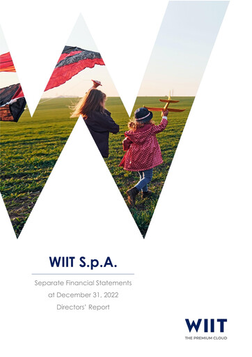 Thumbnail Wiit S.p.A. Financial Statement 2022