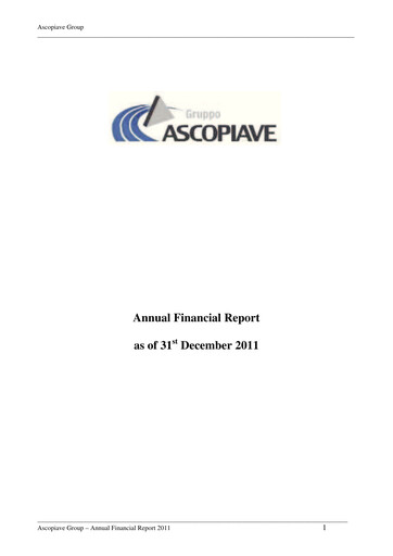 Thumbnail Ascopiave Annual Report 2011