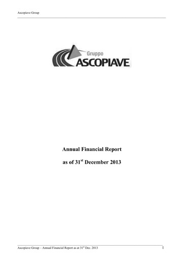 Thumbnail Ascopiave Annual Report 2013