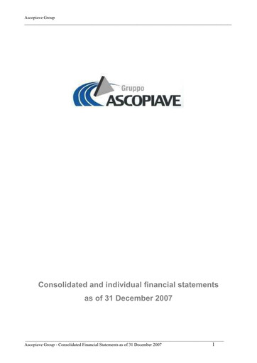 Thumbnail Ascopiave Financial Statement 2007
