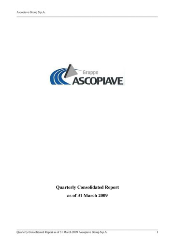 Thumbnail Ascopiave Quarterly Report 2009-q1