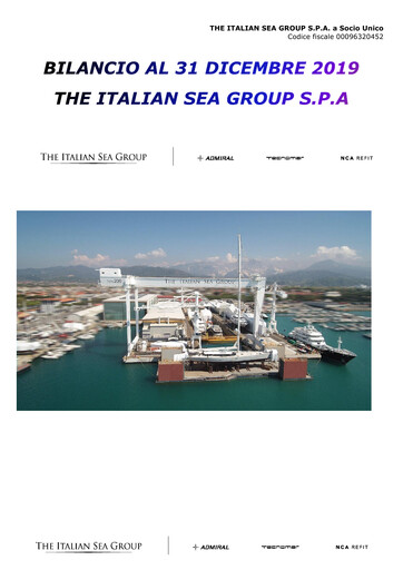Thumbnail The Italian Sea Group Annual Report 2019