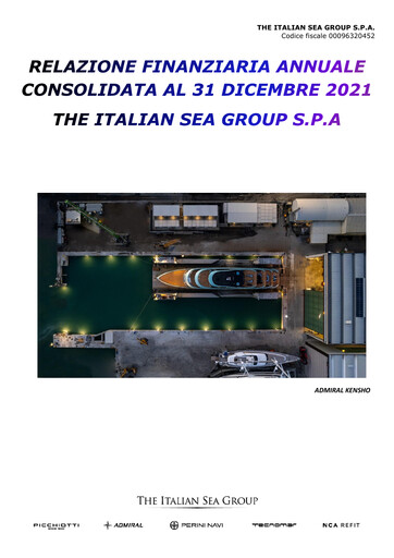 Thumbnail The Italian Sea Group Annual Report 2021