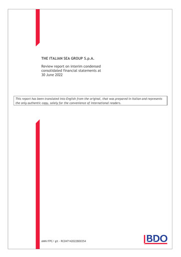 Thumbnail The Italian Sea Group Half-year Report 2022