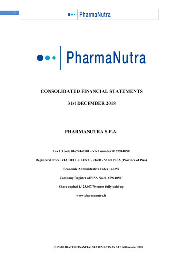 Thumbnail Pharmanutra Financial Statement 2018