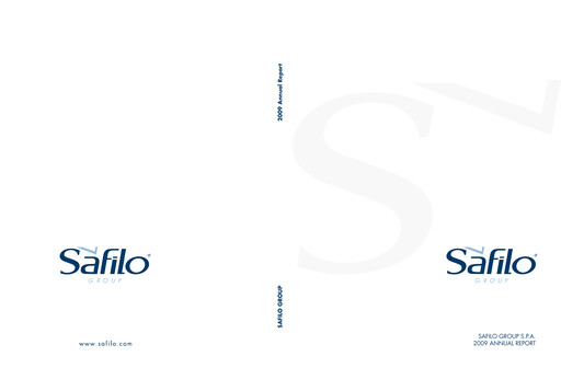 Thumbnail Safilo Group Annual Report 2009