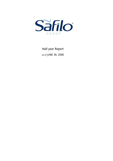 Thumbnail Safilo Group Half-year Report 2006-h1