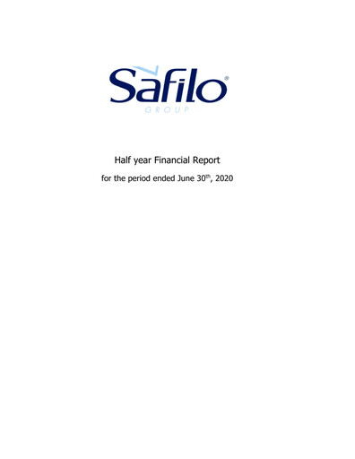 Thumbnail Safilo Group Half-year Report 2020-h1