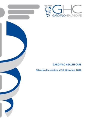 Thumbnail Garofalo Health Care Financial Statement 2016