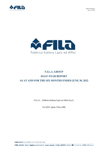 Thumbnail F.I.L.A. - Fabbrica Italiana Lapis ed Affini Half-year Report 2022-h1